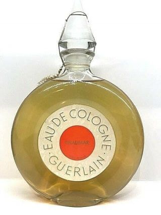 Vintage Guerlain Shalimar 400ml/ 13.  5oz Jumbo Eau De Cologne