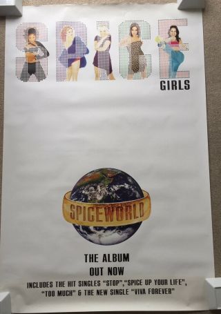 Spice Girls - Rare Set Of 9 Vintage Spice Girls Posters From 97/98