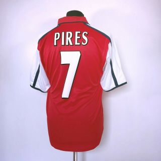 PIRES 7 Arsenal Vintage Nike Home Football Shirt 2000/02 (S) SEGA Dreamcast 8