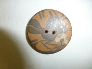 Vintage Pottery Button - May be from Zia Pueblo 5