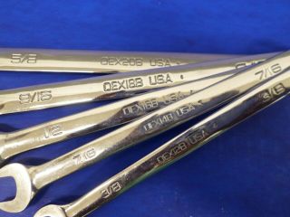 Vintage SNAP - ON 11 Piece Wrench Set OEX12B - OEX32B 3/8 