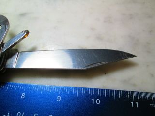 902 Rare Vintage Black Wenger Swiss Army Everest 130mm SlideLock Knife W/Pliers 4