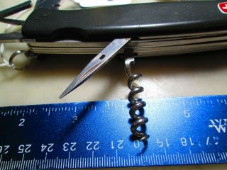 902 Rare Vintage Black Wenger Swiss Army Everest 130mm SlideLock Knife W/Pliers 7