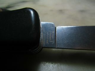 902 Rare Vintage Black Wenger Swiss Army Everest 130mm SlideLock Knife W/Pliers 8