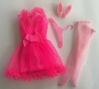 Vintage 1970’s Francie Barbie Doll Outfit,  Pink Power,  Complete