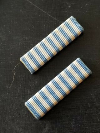 Wwii Us Army Navy Marine Un Korea Service Medal Ribbon Bar Set X2