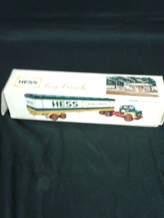 Vintage " Hess " Fuel Oils Delivery Truck Has Box With 6 Barrels