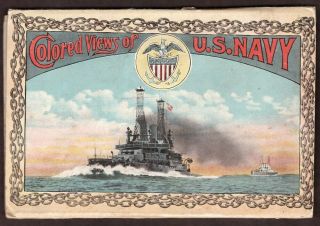 Wwii Era Navy - Postcard Foldout Of All Varieties Of Ships - Not Postally