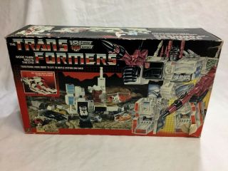 1986 Vintage G1 Transformers Metroplex Complete Boxed Uncut 1st Issue Freeship