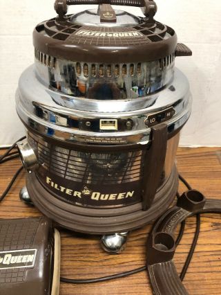 Vintage Model 31 Filter Queen Canister Vacuum With Powerhead