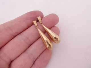 9ct Gold Victorian Style Drop Earrings,  9k 375