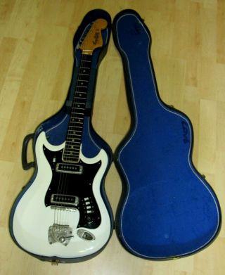Vintage Hagstrom Ii Electric Guitar With Case Serial 707403