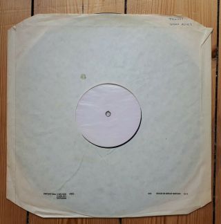 The Stone Roses So Young 12 " Rare Test Pressing White Label Promo