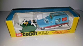 Vintage Corgi Toys 511 Chipperfields Performing Poodles,  Chevrolet Impala,  Boxed