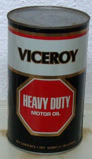 Rare Vintage Viceroy Hd Bradford - Penn Motor Oil Tin Imperial Quart Can