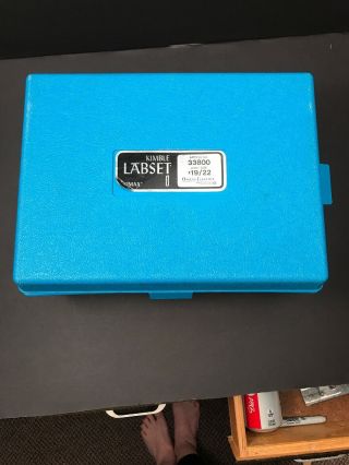 Vintage Kimble Labset 33800,  19/22,  With Case