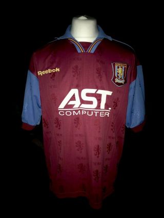 Aston Villa 1995 - 97 Home Vintage Football Shirt -