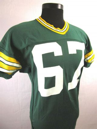 Medalist Sand - Knit Vintage Green Bay Packers 62 Football Jersey Made In Usa
