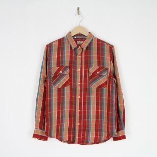 Levis Vintage Clothing Lvc 1950s Shorthorn Made In Italy Ls Check Shirt S 4770