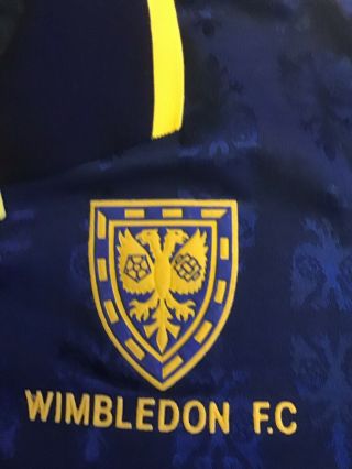 Vintage Wimbledon FC Football Shirt Size XL Core Elonex 4