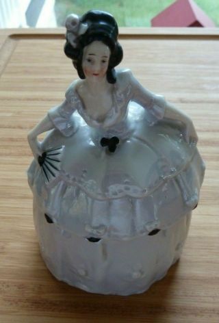 Vintage Lady Powder Jar