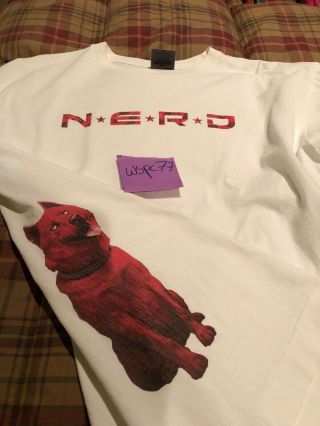 Bape X N.  E.  R.  D.  Star Trak T Shirt Red Camo Size Xl Rare Nerd Nigo Og X - Large