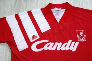 Authentic Vintage ADIDAS LIVERPOOL FC CANDY 1991/92 size 44/46 2