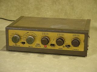 Vintage Eico Hf - 85 Stereo High Fidelity Vacuum Tube Pre - Amplifier Control Center