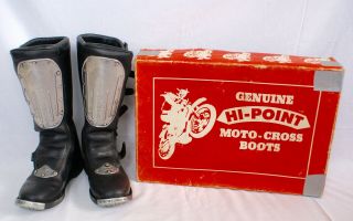 Hi Point Boots Size10 Vintage Motocross Fox Jt Racing Dirtbike Mx Roger Decoster
