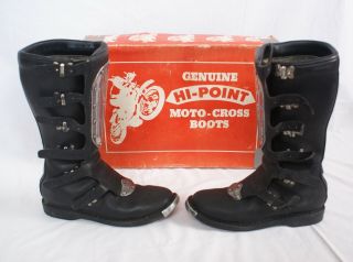 HI POINT BOOTS SIZE10 VINTAGE MOTOCROSS FOX JT RACING DIRTBIKE MX ROGER DECOSTER 3