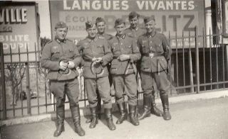 Wwii Org German Army Large (5.  5 X 3.  5) Rppc - Soldier - Occupied France Or Belgium