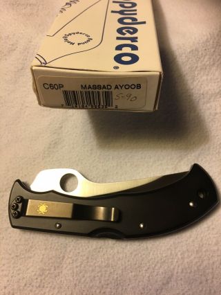 Spyderco MASSAD AYOOB C60p Discontinued and very rare inbox a collector must 3