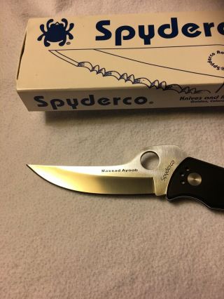 Spyderco MASSAD AYOOB C60p Discontinued and very rare inbox a collector must 8