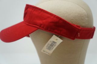 Rare Vintage POLO SPORT Ralph Lauren Spell Out USA Flag Visor Hat Cap 90s NWT 5