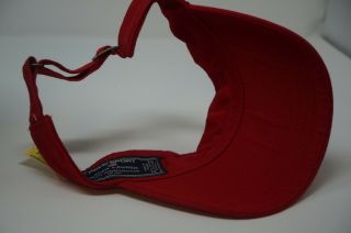 Rare Vintage POLO SPORT Ralph Lauren Spell Out USA Flag Visor Hat Cap 90s NWT 6
