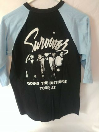 VINTAGE Survivor Going The Distance 1982 CONCERT TOUR T Shirt Eye of The Tiger 3