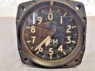 Vintage Raf Aircraft Engine Electric Rev (rpm) Indicator Mk Viia.  Ex Mod