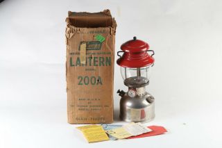 1 Vintage Coleman Camping Lantern 200,  " 1950 - 11 ",  For 200a Fans Very Rare Item