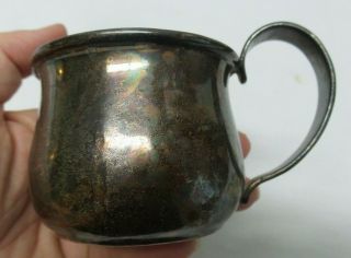 Antique Porter Blanchard Arts & Crafts Sterling Silver Baby Punch Cup 4