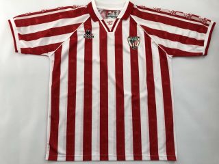 Vintage Atletico Bilbao Football Shirt 1995 Home Maglia Calico Camiseta Kappa