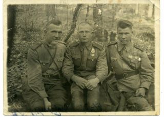 1944 Oct Ww2 Officer Awards Rkka Red Army Officers Russian Photo
