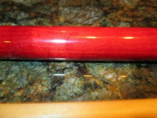 Vintage McDermott E - B5 pool cue in Ruby Red Stain and Irish Linen Wrap 4