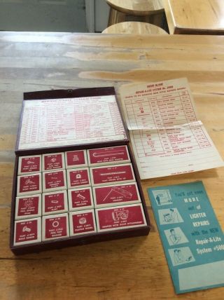 Vintage Repair Kit For Ronson Lighters - Repair - A - Lite System 2000 Nos