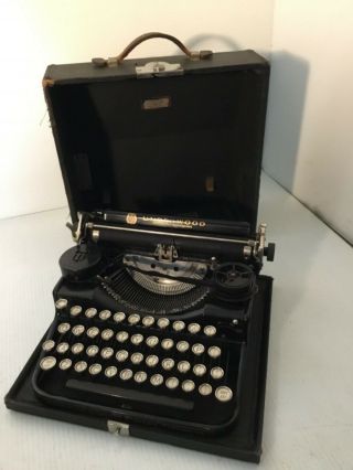 Underwood Standard Four Bank Keyboard Portable Typewriter 1920 