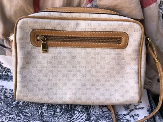 Authentic Vintage Gucci Crossbody Shoulder Bag Handbag Tan Micro Gg