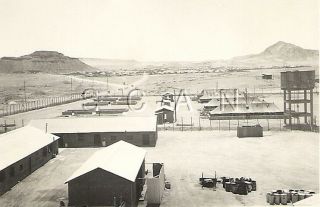 Wwii Org German Army Large Rp - Dak Pow Camp - Lager 46/47 - Camp Buildings - Africa