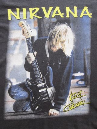 Vintage Nirvana Kurt Cobain T - Shirt Nevermind In Utero Rock Grunge 90 