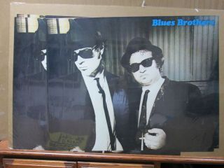 The Blues Brothers Vintage Poster The Movie John Belushi Dan Aykroyd Inv G3959