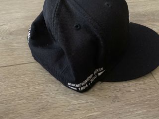 Supreme York Classic Black Letter Era Hat 7 5/8 Camp Cap Rare Vtg Japan 3