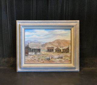Vintage Painting - Abandoned Old West Ghost Town - Rawhide - Gordon G.  Pond